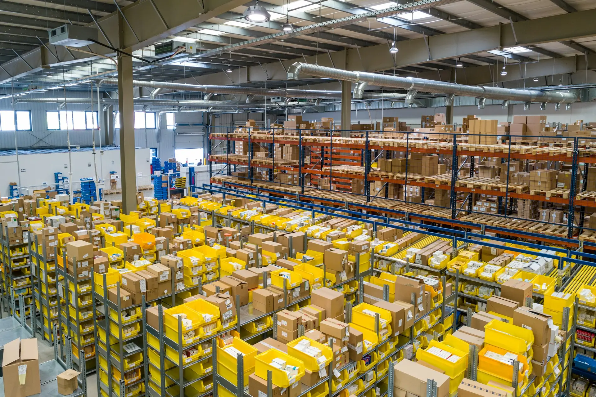 Warehouse and logistics operations, representing MSME and corporate finance